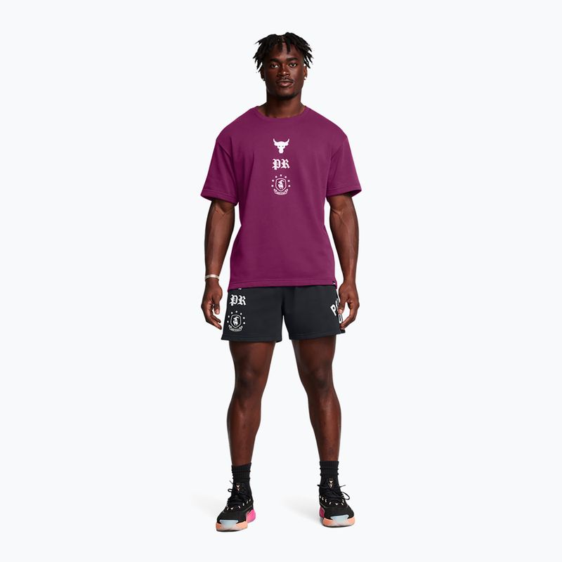 Шорти чоловічі Under Armour Project Rock Terry Badge Of Honor Fleece black 2