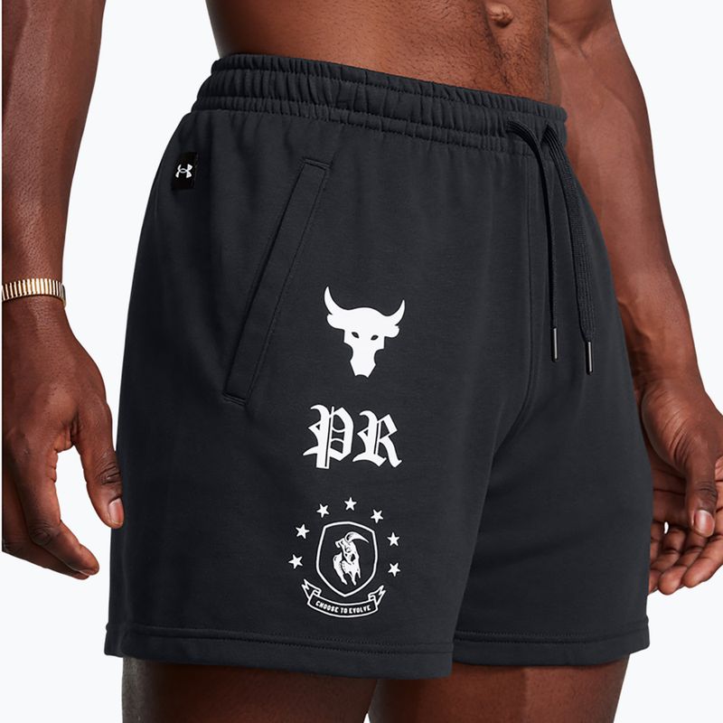 Шорти чоловічі Under Armour Project Rock Terry Badge Of Honor Fleece black 4