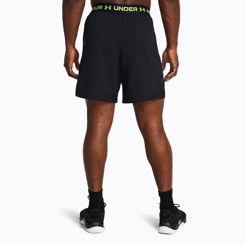 Шорти для тренувань чоловічі Under Armour UA Vanish Woven 6in black/morph green 3