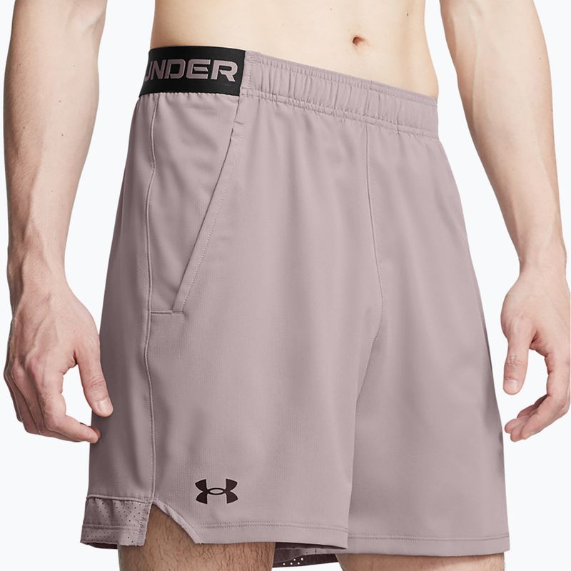 Шорти для тренувань чоловічі Under Armour UA Vanish Woven 6in tetra gray/black 4