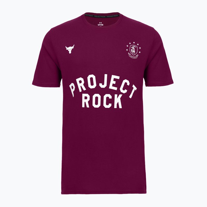 Футболка для тренувань чоловіча Under Armour Project Rock Badge Of Honor purple 3