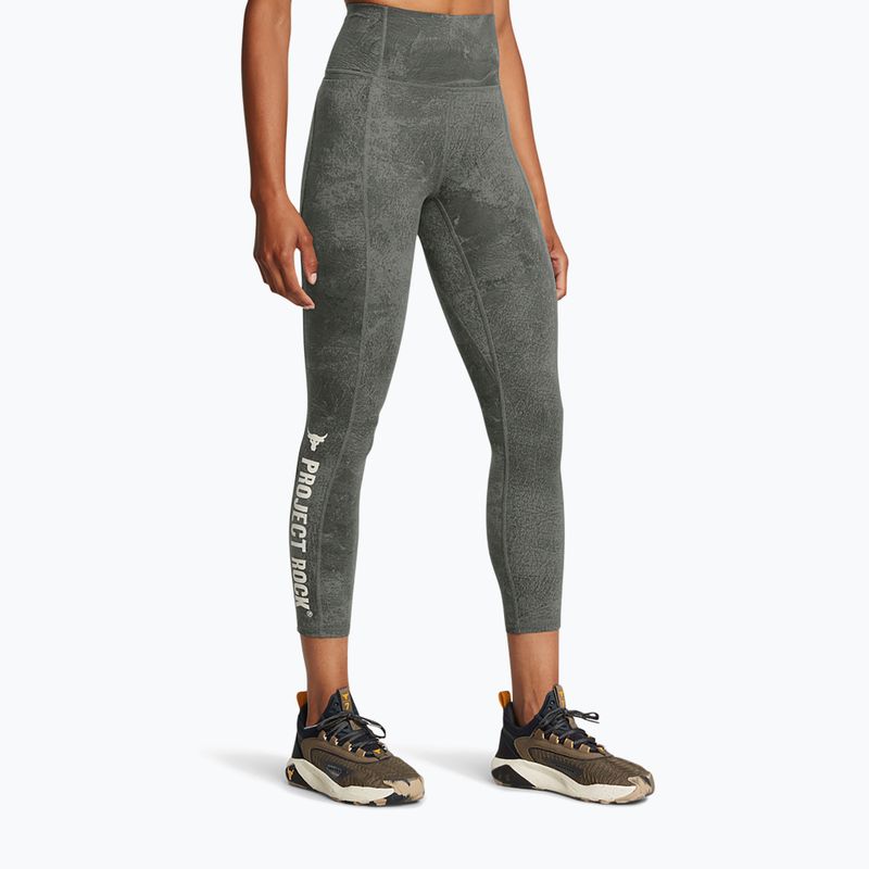 Легінси для тренувань жіночі Under Armour Project Rock clay green / silt