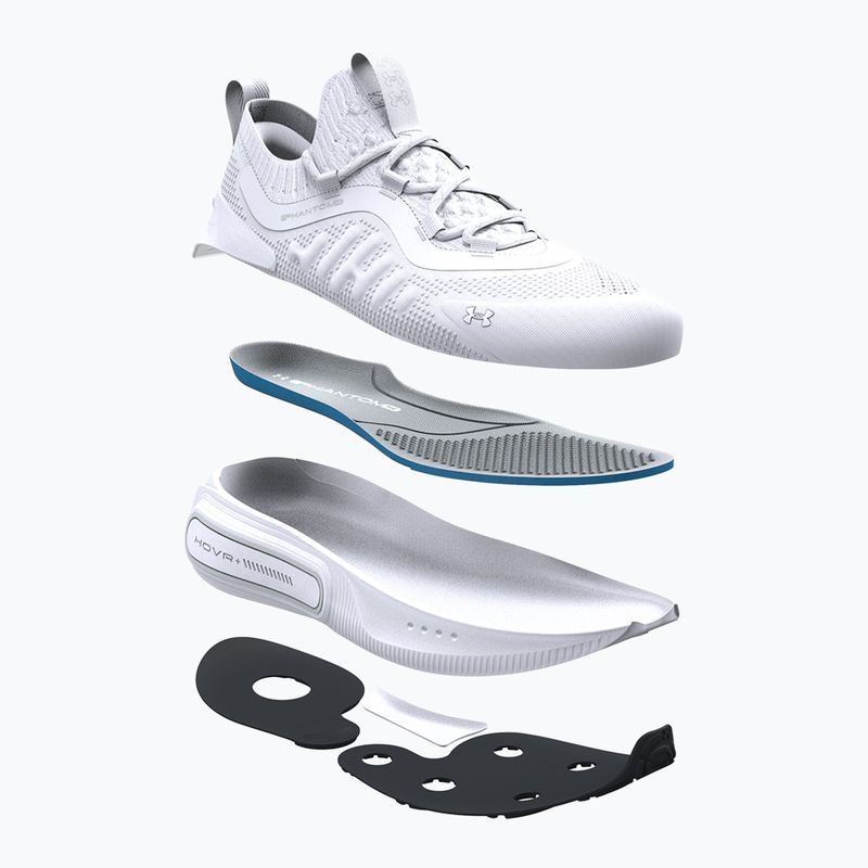 Жіноче взуття Under Armour Phantom 4 білий/сірий гало/білий 8