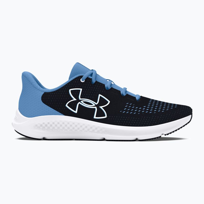 Кросівки для бігу жіночі Under Armour Charged Pursuit 3 Big Logo black/horizon blue/white 9
