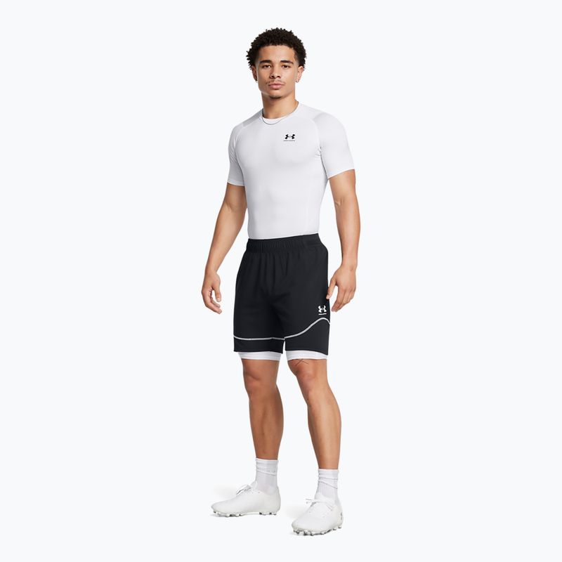 Шорти футбольні чоловічі Under Armour Challenger Pro Train black / white 2
