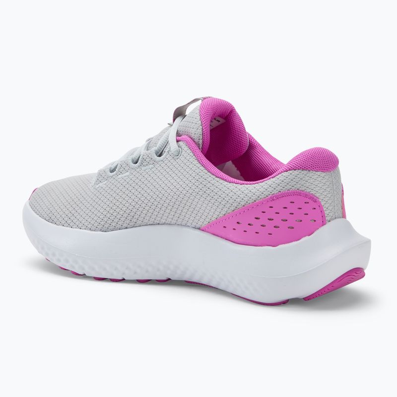 Кросівки для бігу жіночі Under Armour Charged Surge 4 halo gray/vivid magenta/vivid magenta 3