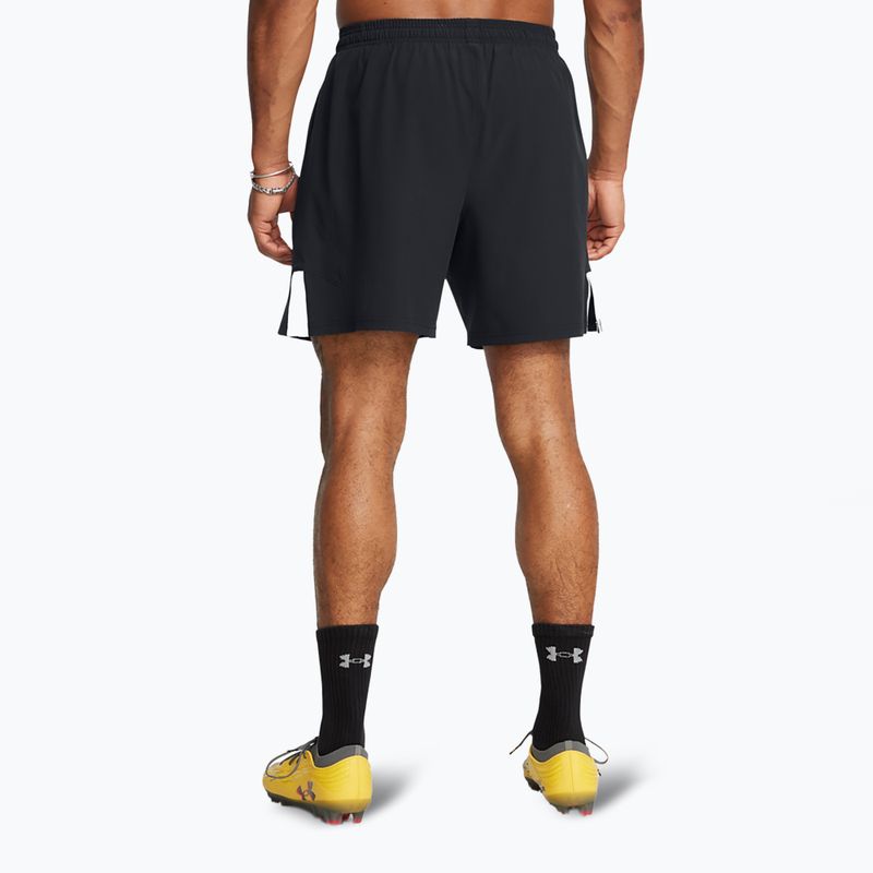 Шорти футбольні чоловічі Under Armour Challenger Pro Woven black / white 3