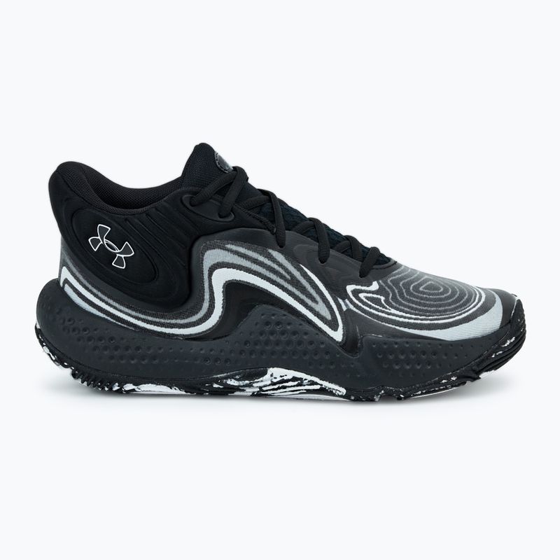 Кросівки баскетбольні Under Armour Spawn 6 Mid black/distant gray/mod gray 2
