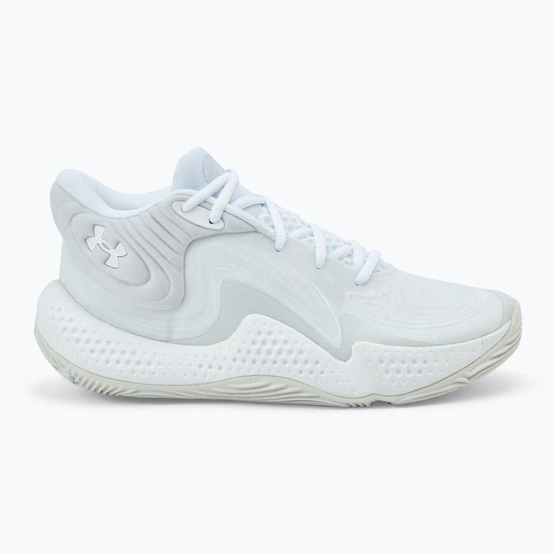 Кросівки баскетбольні Under Armour Spawn 6 white/distant gray/white clay 2