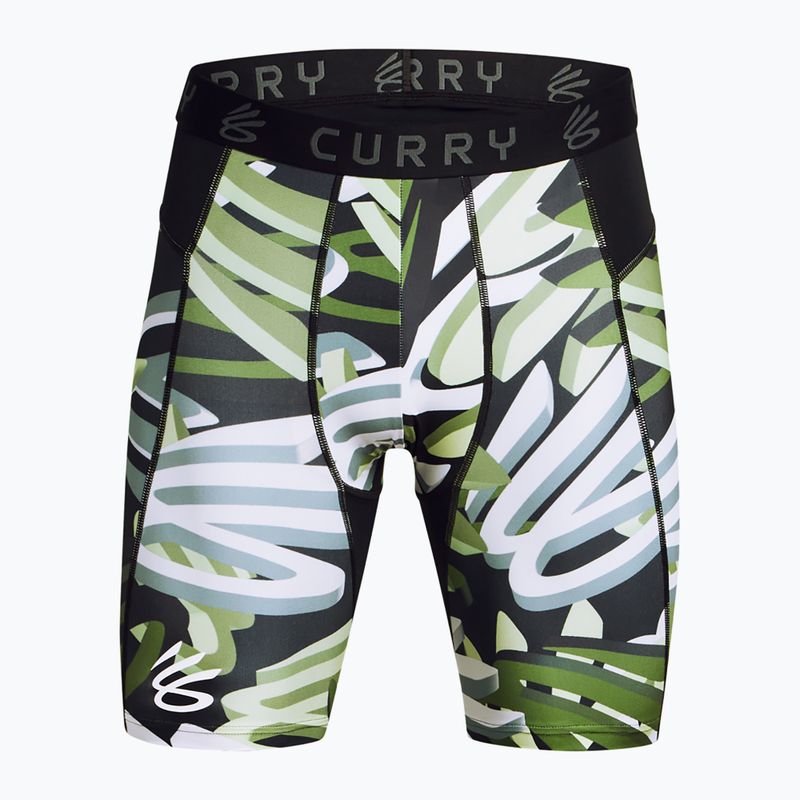 Шорти чоловічі Under Armour Curry HeatGear Printed retro green/surplus green/white