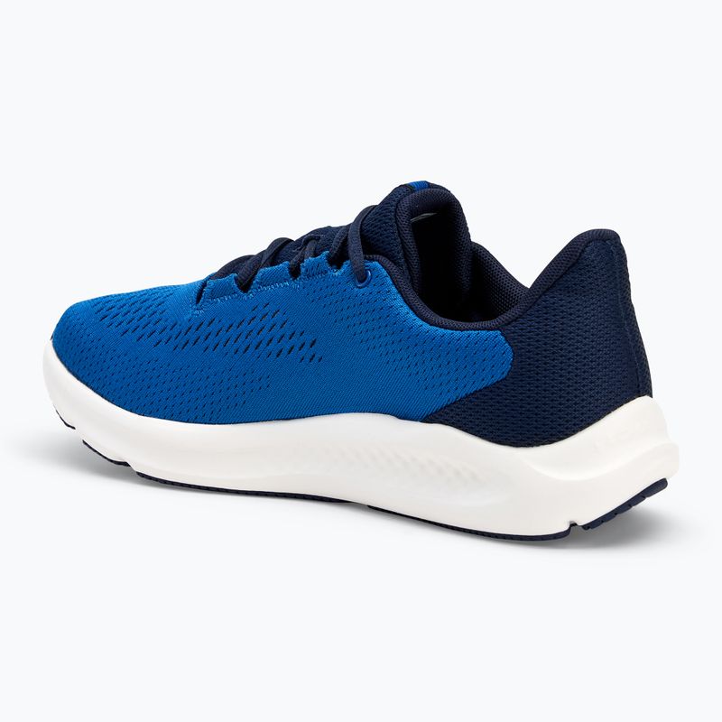 Кросівки для бігу чоловічі Under Armour Charged Pursuit 3 Big Logo tech blue/midnight navy/white 3