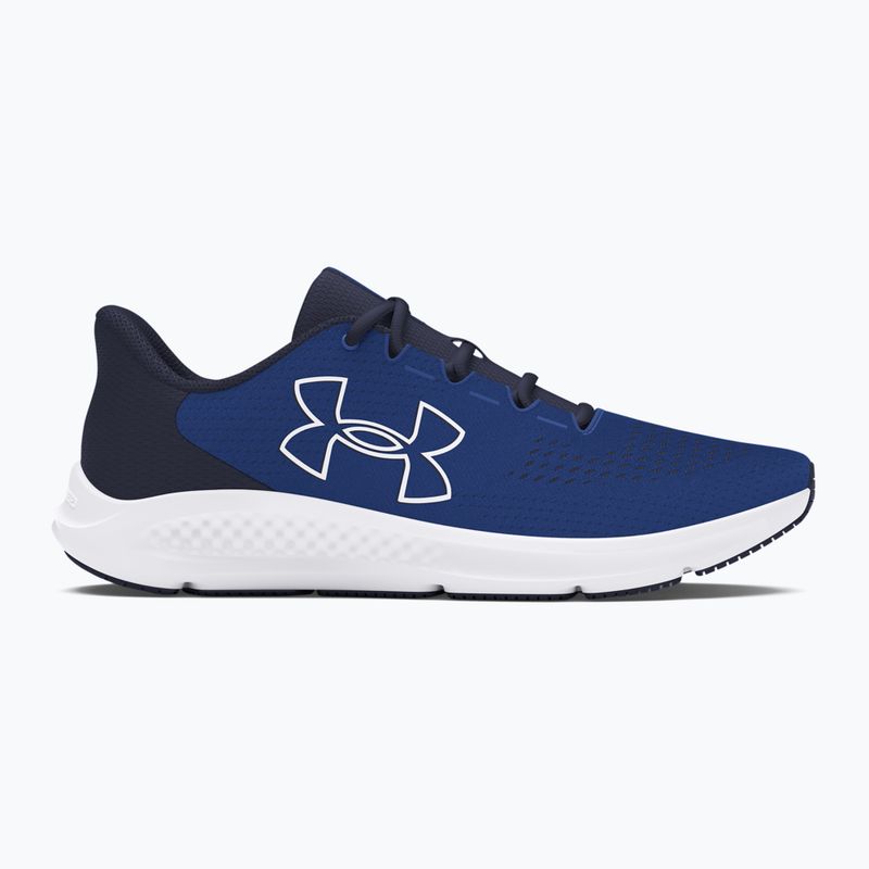 Кросівки для бігу чоловічі Under Armour Charged Pursuit 3 Big Logo tech blue/midnight navy/white 9