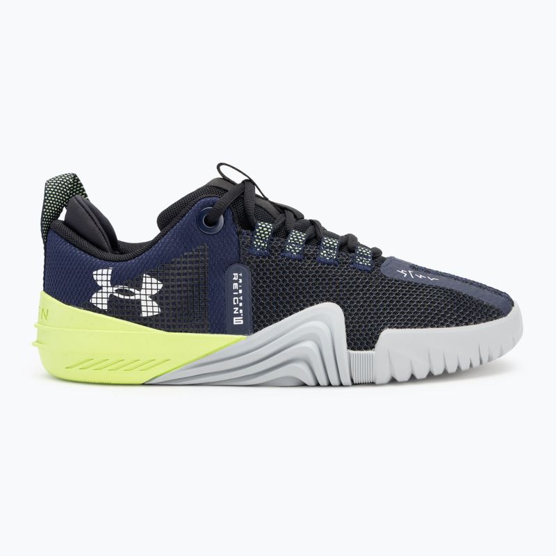 Чоловічі тренувальні кросівки Under Armour TriBase Reign 6 midnight navy/morph green/white 2