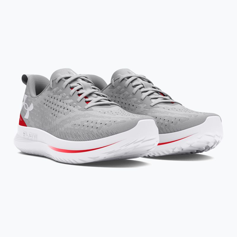 Кросівки для бігу чоловічі Under Armour Velociti 4 halo gray/racer red/white