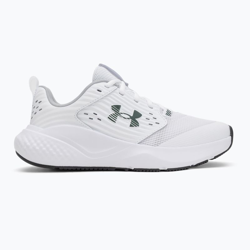 Кросівки для тренувань чоловічі Under Armour Commit 4 white/mod gray/forest green 2