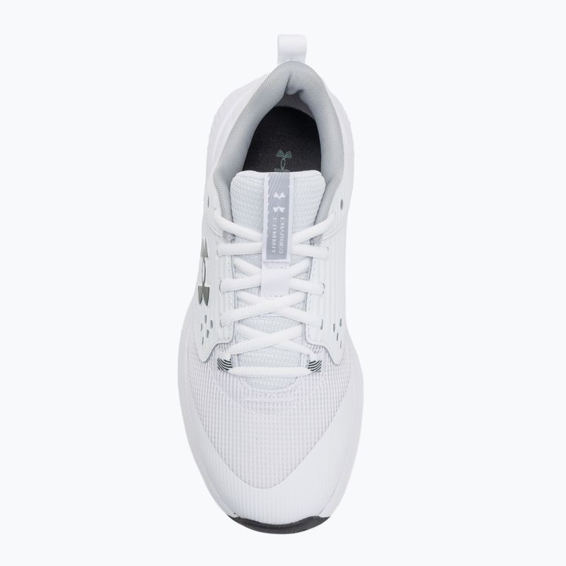 Кросівки для тренувань чоловічі Under Armour Commit 4 white/mod gray/forest green 5