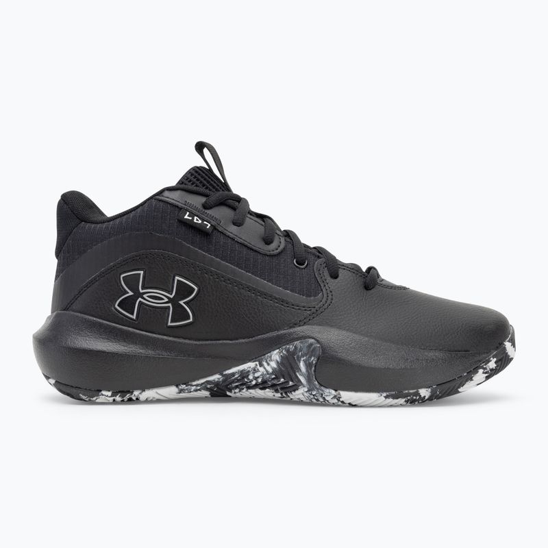 Кросівки баскетбольні Under Armour Lockdown 7 black/black/metallic silver 2