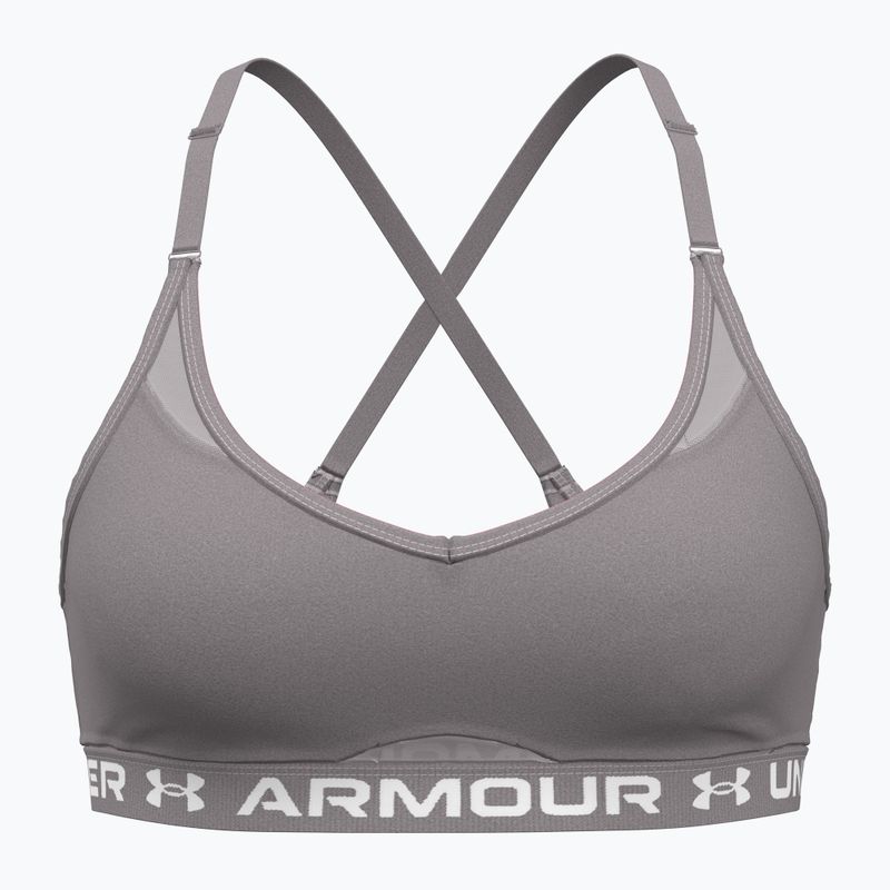 Бюстгальтер для тренувань Under Armour Crossback Low tetra gray/white