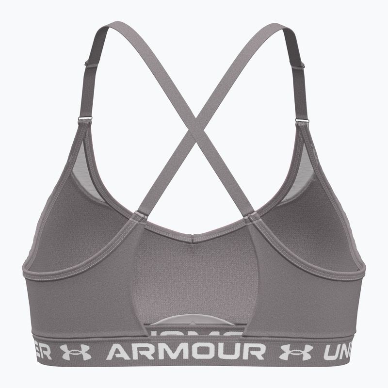 Бюстгальтер для тренувань Under Armour Crossback Low tetra gray/white 2