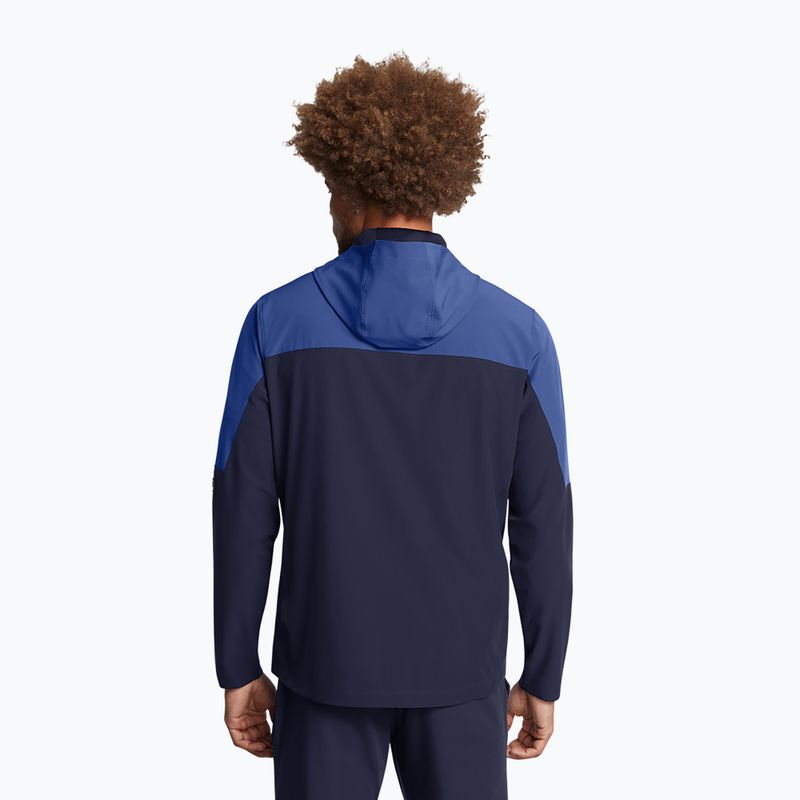 Куртка для тренувань чоловіча Under Armour Vanish Woven Utility midnight navy/tech blue/reflective 2
