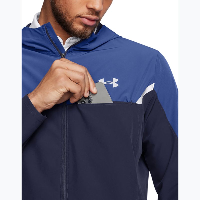 Куртка для тренувань чоловіча Under Armour Vanish Woven Utility midnight navy/tech blue/reflective 3