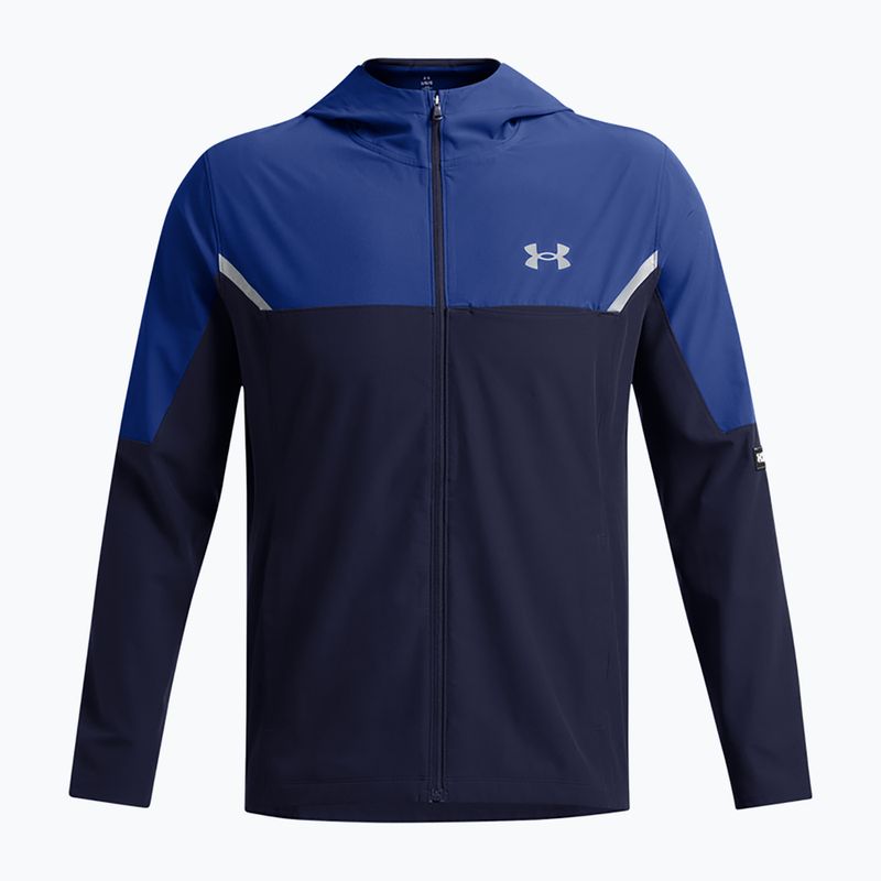Куртка для тренувань чоловіча Under Armour Vanish Woven Utility midnight navy/tech blue/reflective 4