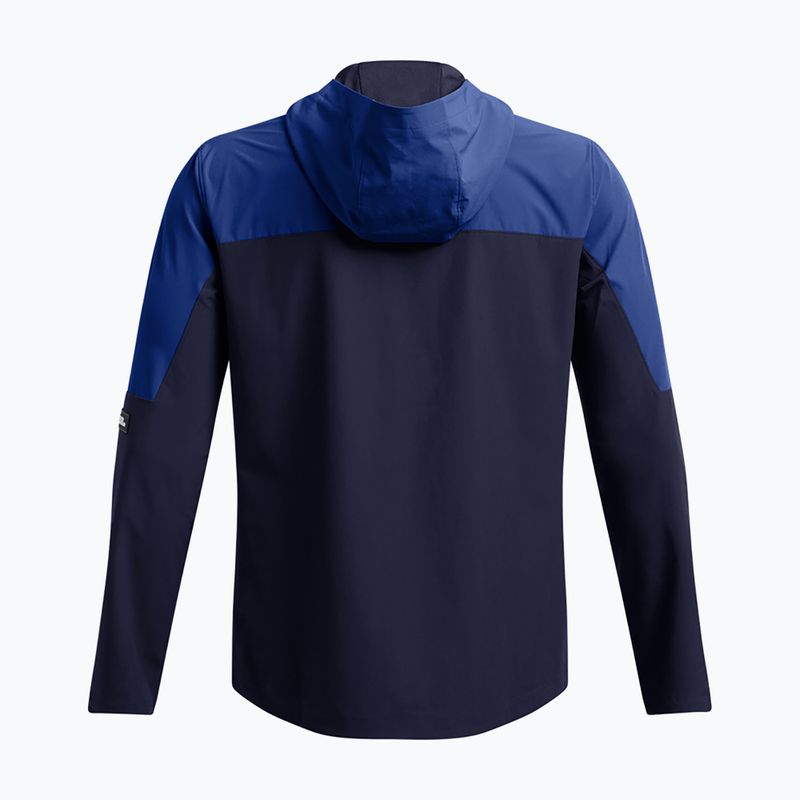 Куртка для тренувань чоловіча Under Armour Vanish Woven Utility midnight navy/tech blue/reflective 5