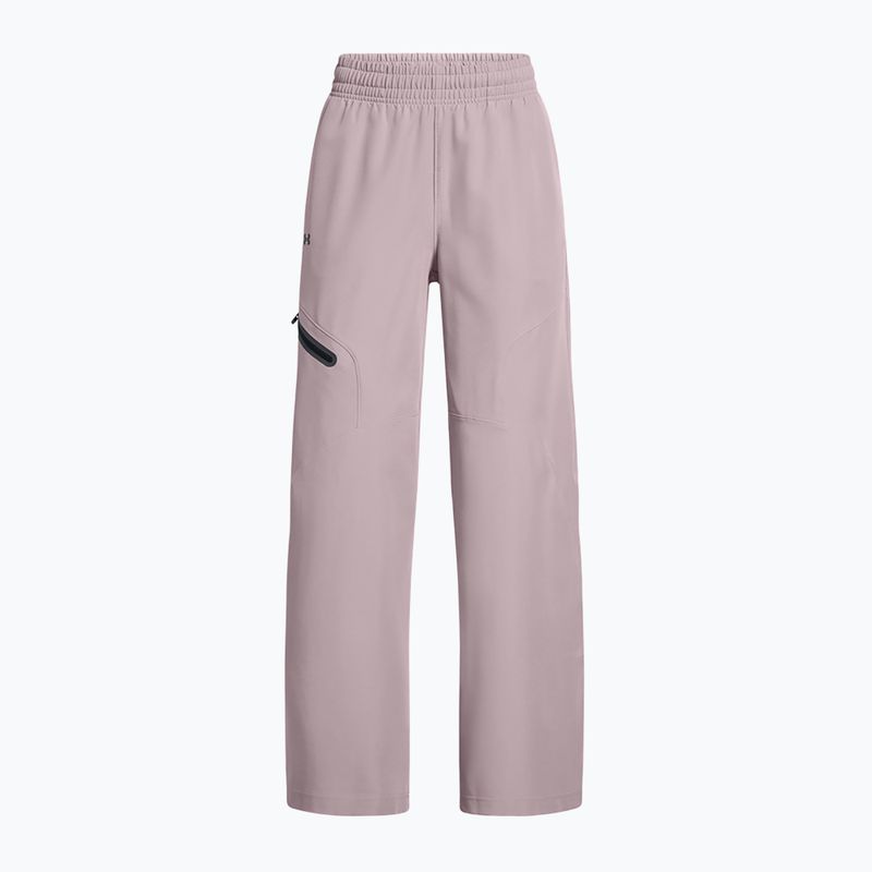 Штани жіночі Under Armour UnsТопpable Woven Wide Leg tetra gray/black 5