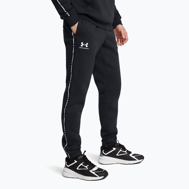 Штани чоловічі Under Armour Icon Fleece Jgr black/white