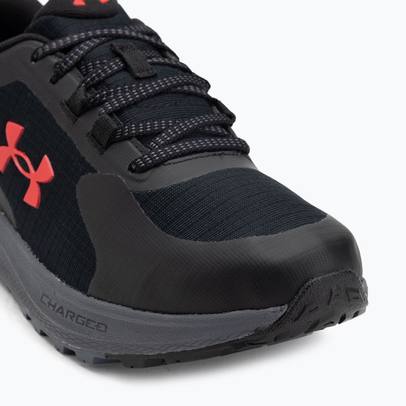 Кросівки для бігу чоловічі Under Armour Charged Bandit Trail 3 black/black/racer red 7