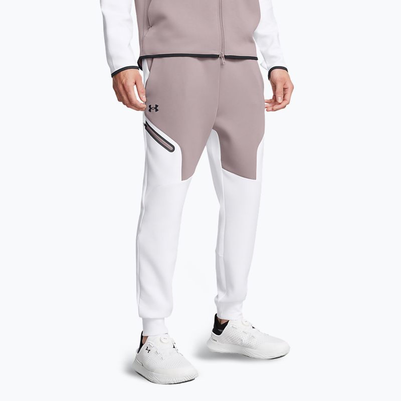 Штани чоловічі Under Armour UnsТопpable Fleece tetra gray/white/black