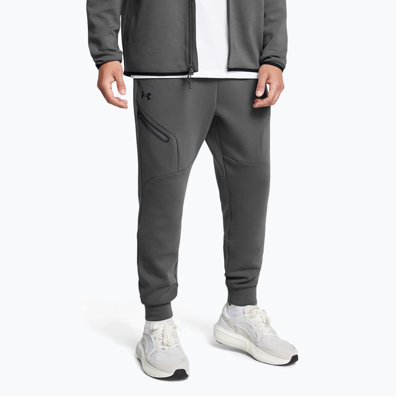 Штани чоловічі Under Armour Unstoppable Fleece castlerock/black