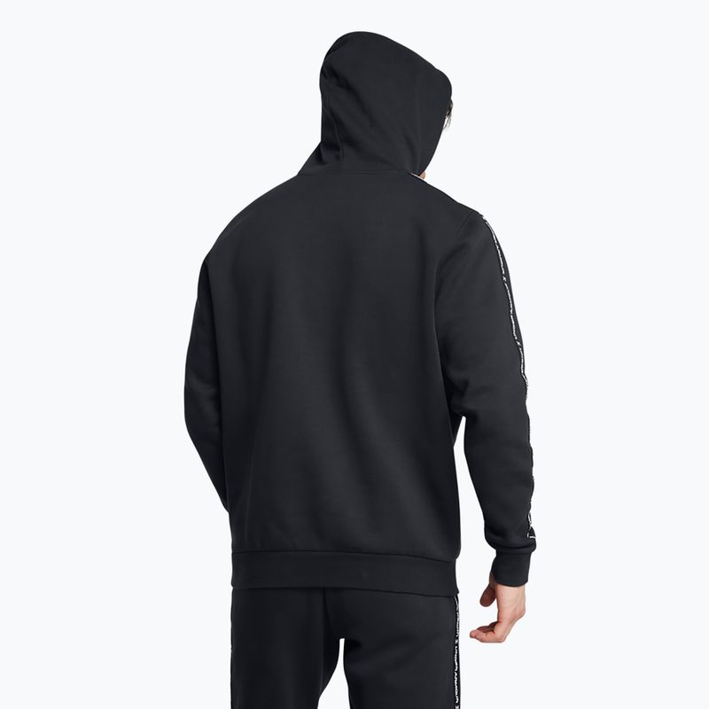 Чоловічий світшот Under Armour Icon Fleece HD чорний/білий 3