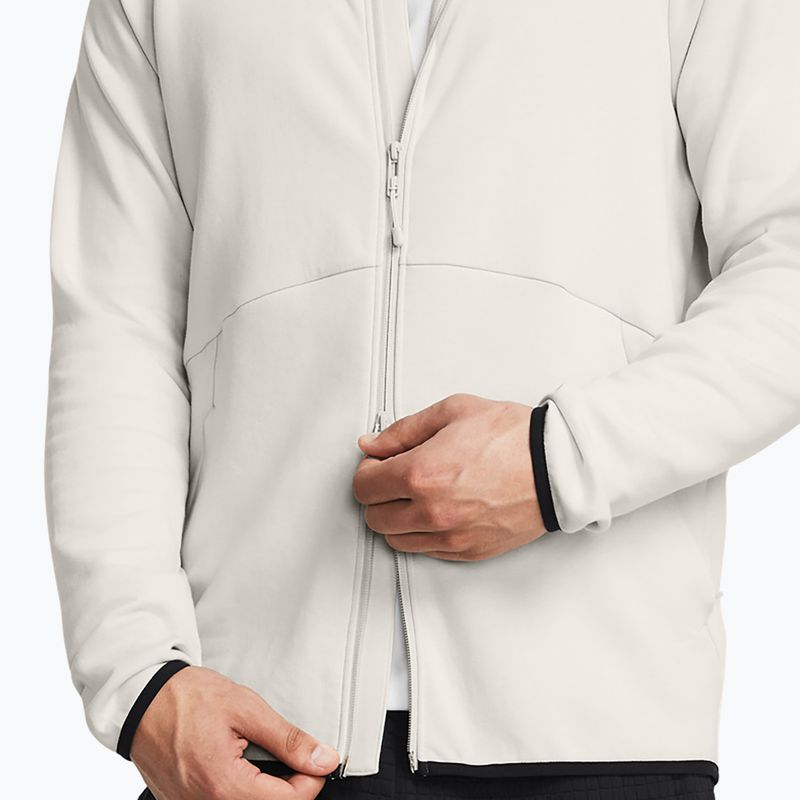 Кофта чоловіча Under Armour Unstoppable Fleece Full Zip HD summit white/black 4