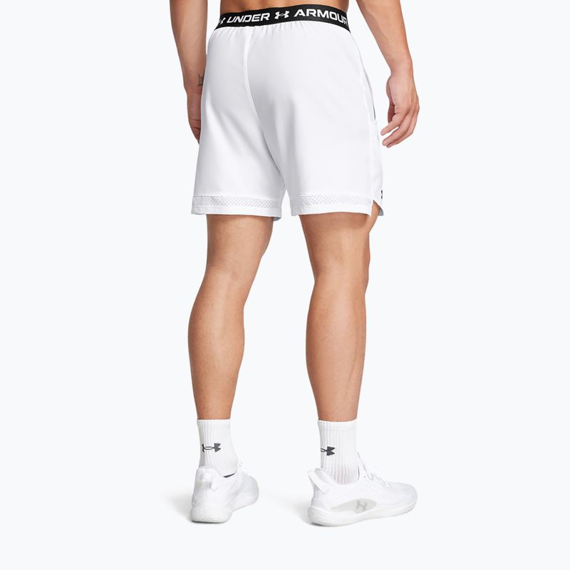 Шорти для тренувань чоловічі Under Armour UA Vanish Woven 6in white/black 3