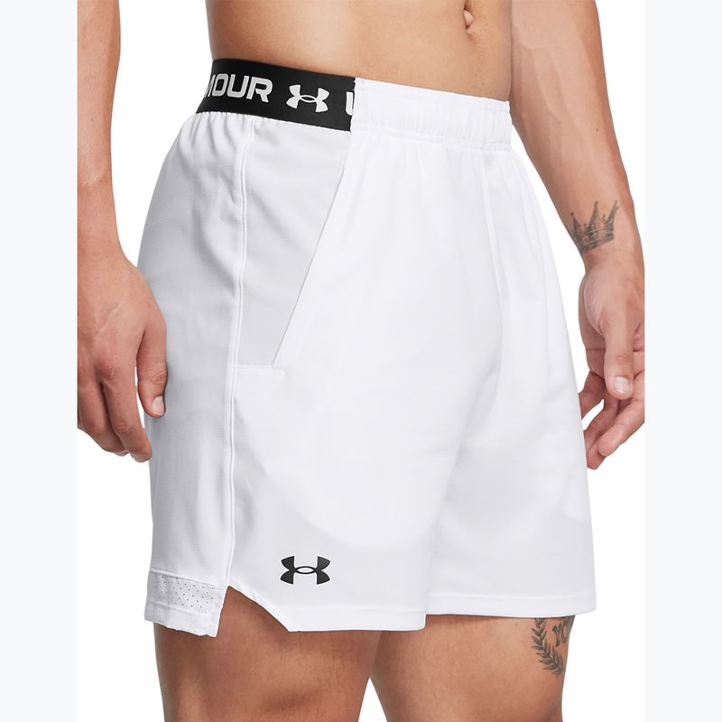 Шорти для тренувань чоловічі Under Armour UA Vanish Woven 6in white/black 4