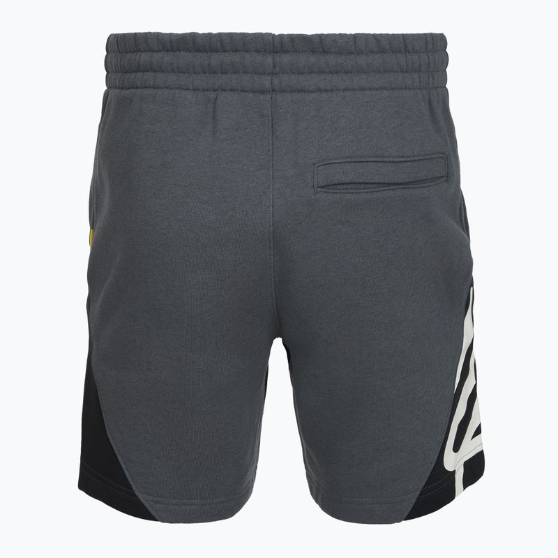 Шорти чоловічі Under Armour Curry Splash Fleece Short castlerock full heather/black/white clay 2