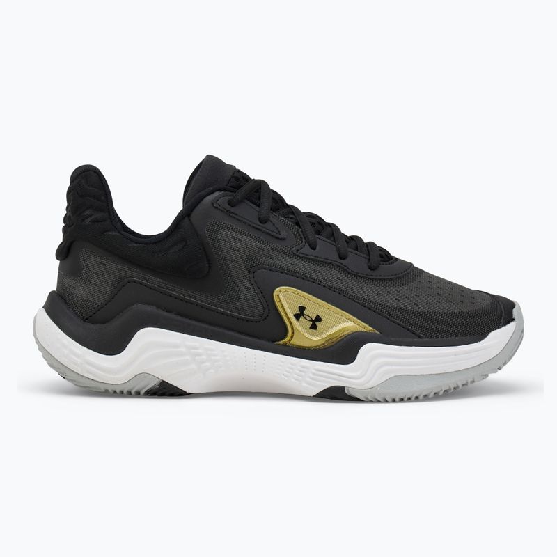 Кросівки баскетбольні Under Armour Spawn 7 black/metallic gold/black 2