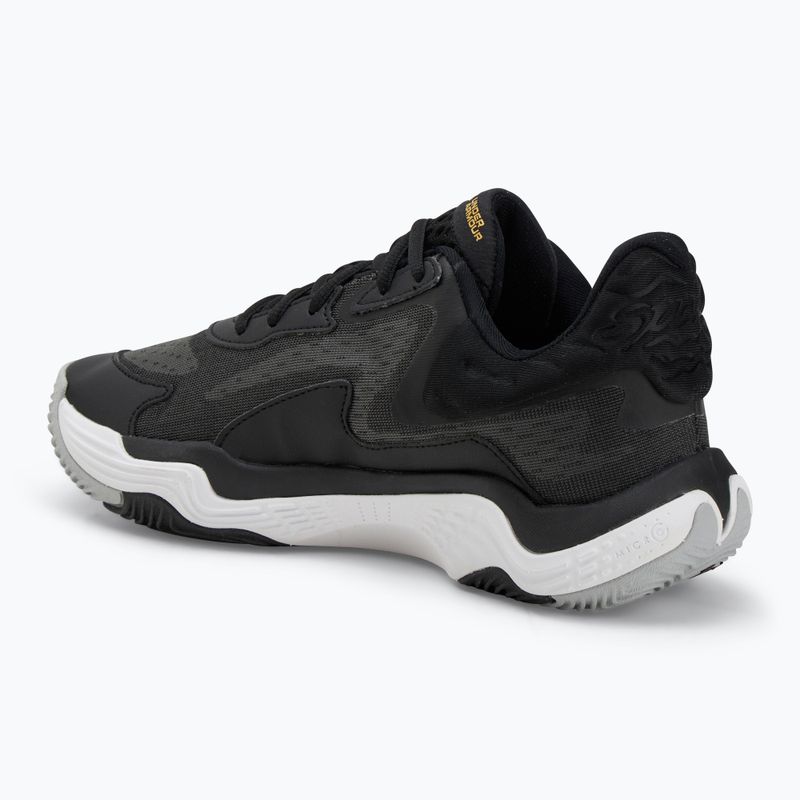 Кросівки баскетбольні Under Armour Spawn 7 black/metallic gold/black 3