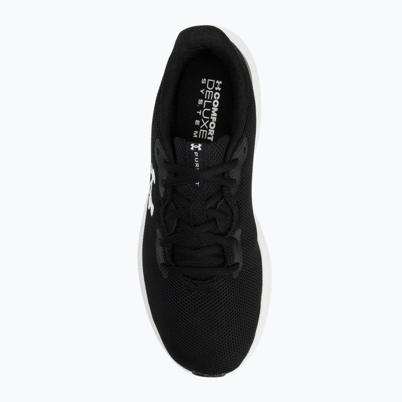 Кросівки для бігу чоловічі Under Armour Charged Pursuit 4 black/black/white 5
