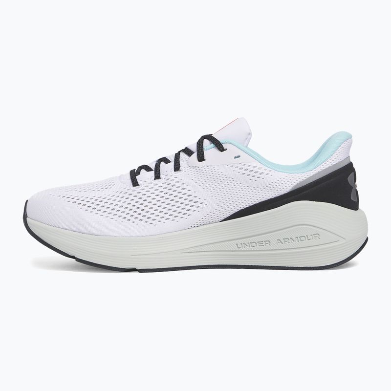 Кросівки для бігу чоловічі Under Armour Sonic 7 white/hydro green/metallic silver 2