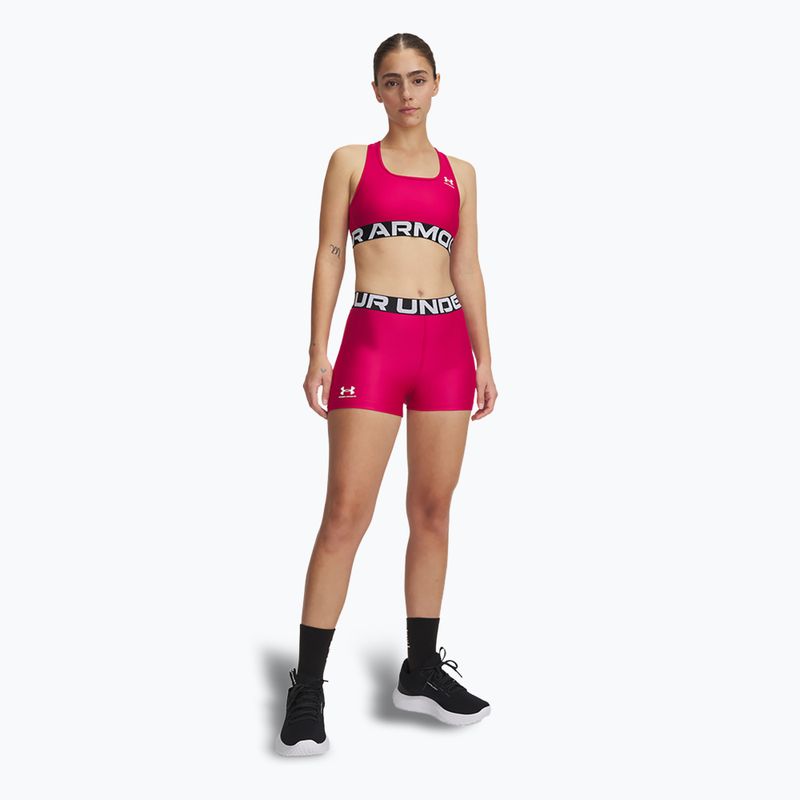 Шорти жіночі Under Armour HG Authentics horizon shaded fuchsia/white 2