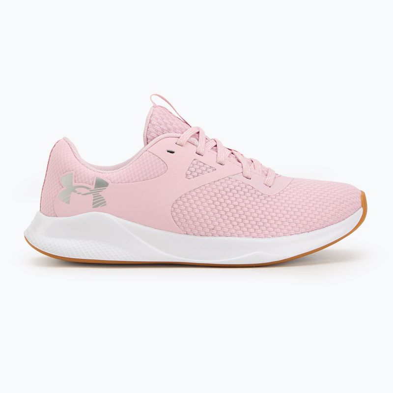 Кросівки для тренувань жіночі Under Armour W Charged Aurora 2 prime pink/white/metallic silver 2