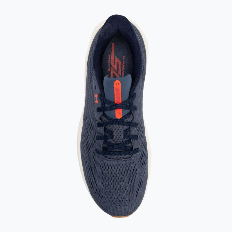 Кросівки для бігу чоловічі Under Armour Sonic 7 downpour gray/white quartz/midnight navy 5