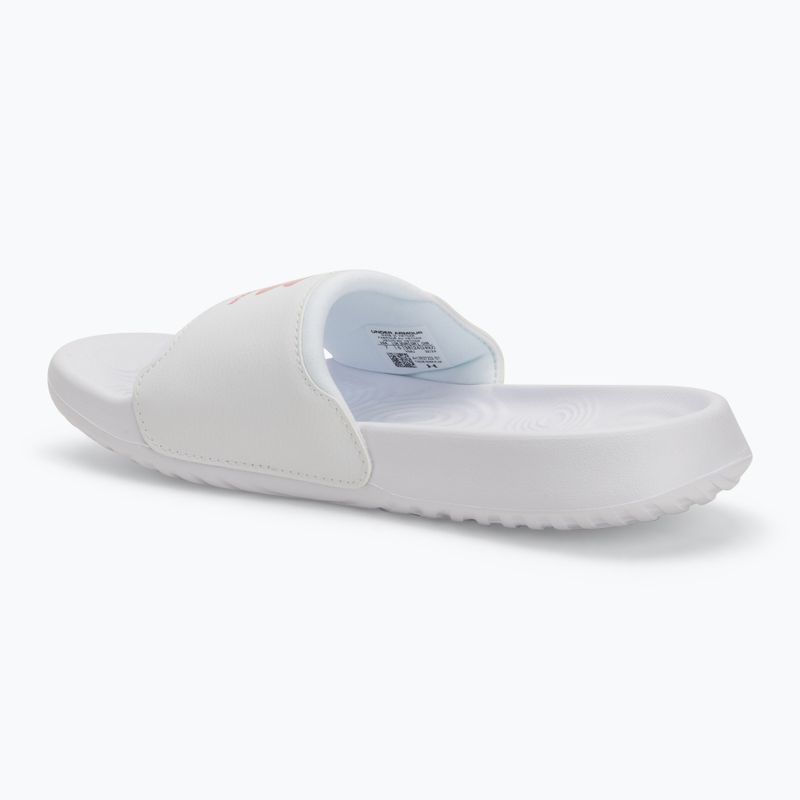 Шльопанці жіночі Under Armour Ignite Select white/white/super pink 3