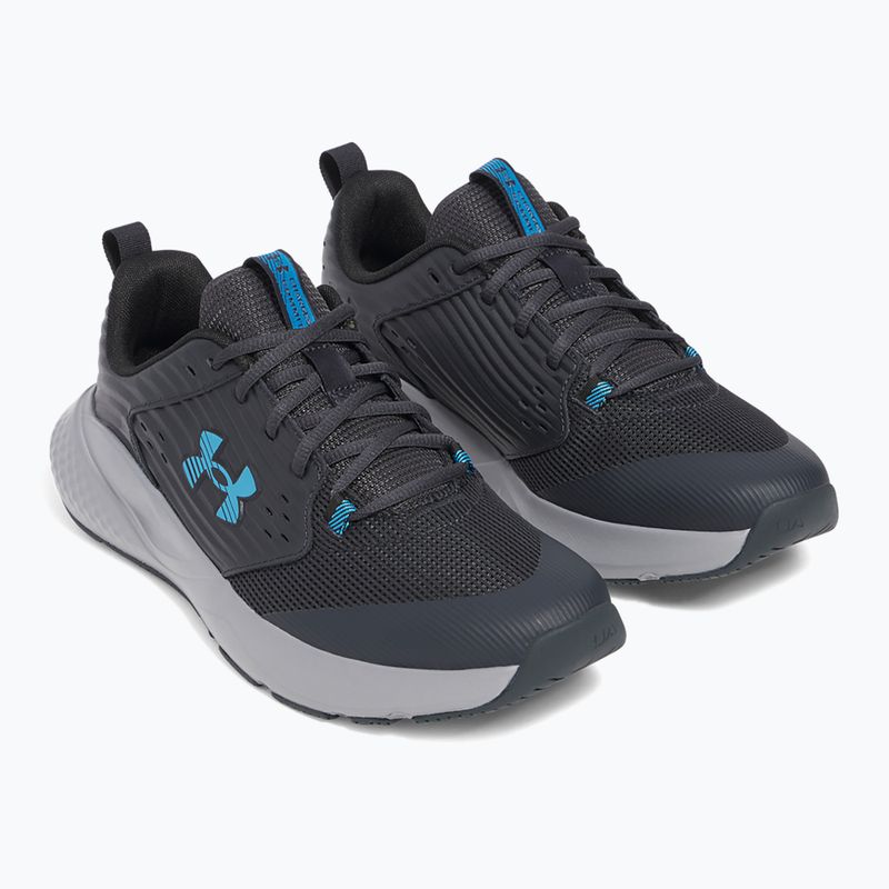 Кросівки для тренувань чоловічі Under Armour Commit 4 anthracite/steel/ether blue 3