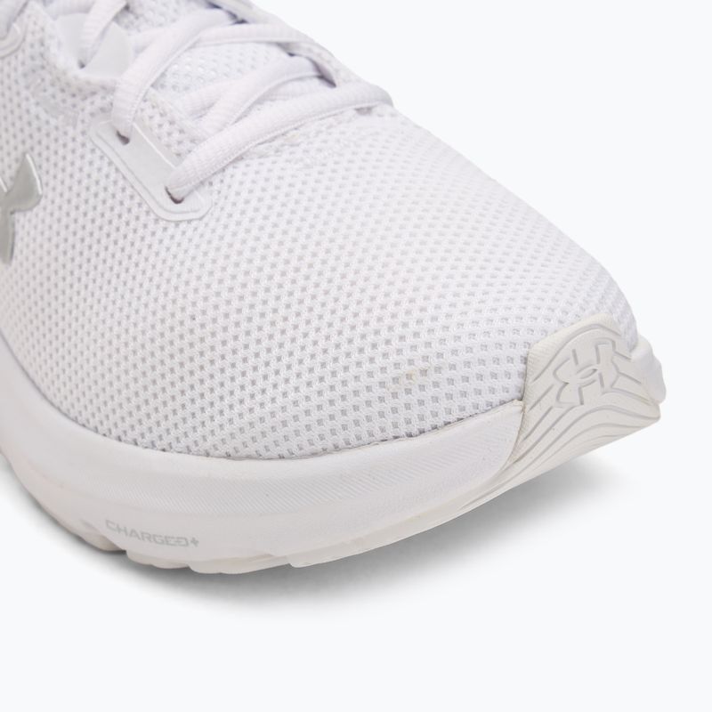 Жіночі бігові кросівки Under Armour Charged Pursuit 4 white/white/metallic silver 7