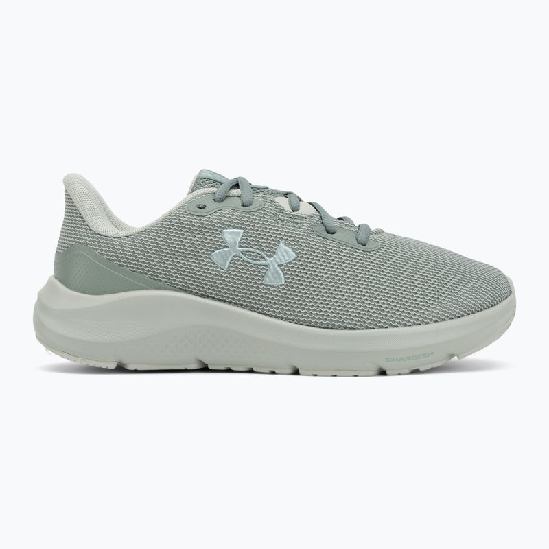 Кросівки для бігу жіночі Under Armour Charged Pursuit 4 silica green/silica green/metallic silica 2