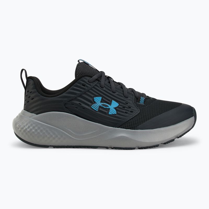 Кросівки для тренувань чоловічі Under Armour Commit 4 anthracite/steel/ether blue 2