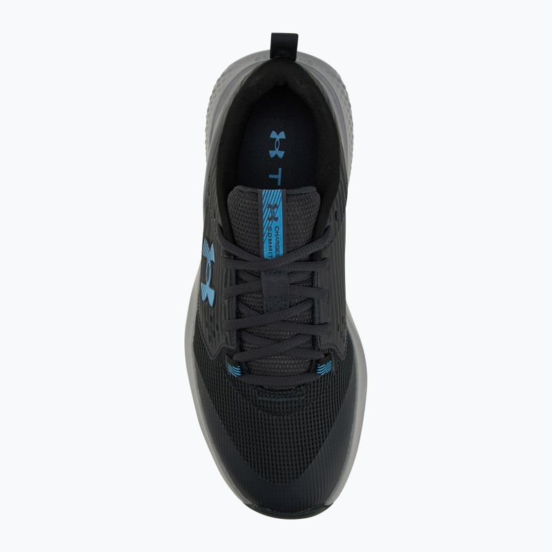 Кросівки для тренувань чоловічі Under Armour Commit 4 anthracite/steel/ether blue 5